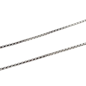 ヴィンテージ シルバー925 ボックスチェーン ネックレス 2.4gDF12/ Vintage Sterling Silver Box Chain Necklace