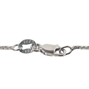 ヴィンテージ シルバー925 ボックスチェーン ネックレス 2.4gDF12/ Vintage Sterling Silver Box Chain Necklace