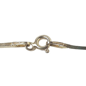 ヴィンテージ イタリアンシルバー925 ボックス スネークチェーン ネックレス 4.4g DF12 / Vintage Italy Sterling Silver Box Snake Chain Necklace