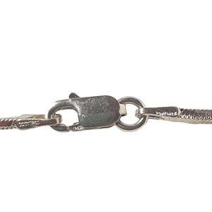 ヴィンテージ イタリアンシルバー925 ボックス スネークチェーン ネックレス 6.6gDF12 / Vintage Italy Sterling Silver Box Snake Chain Necklace