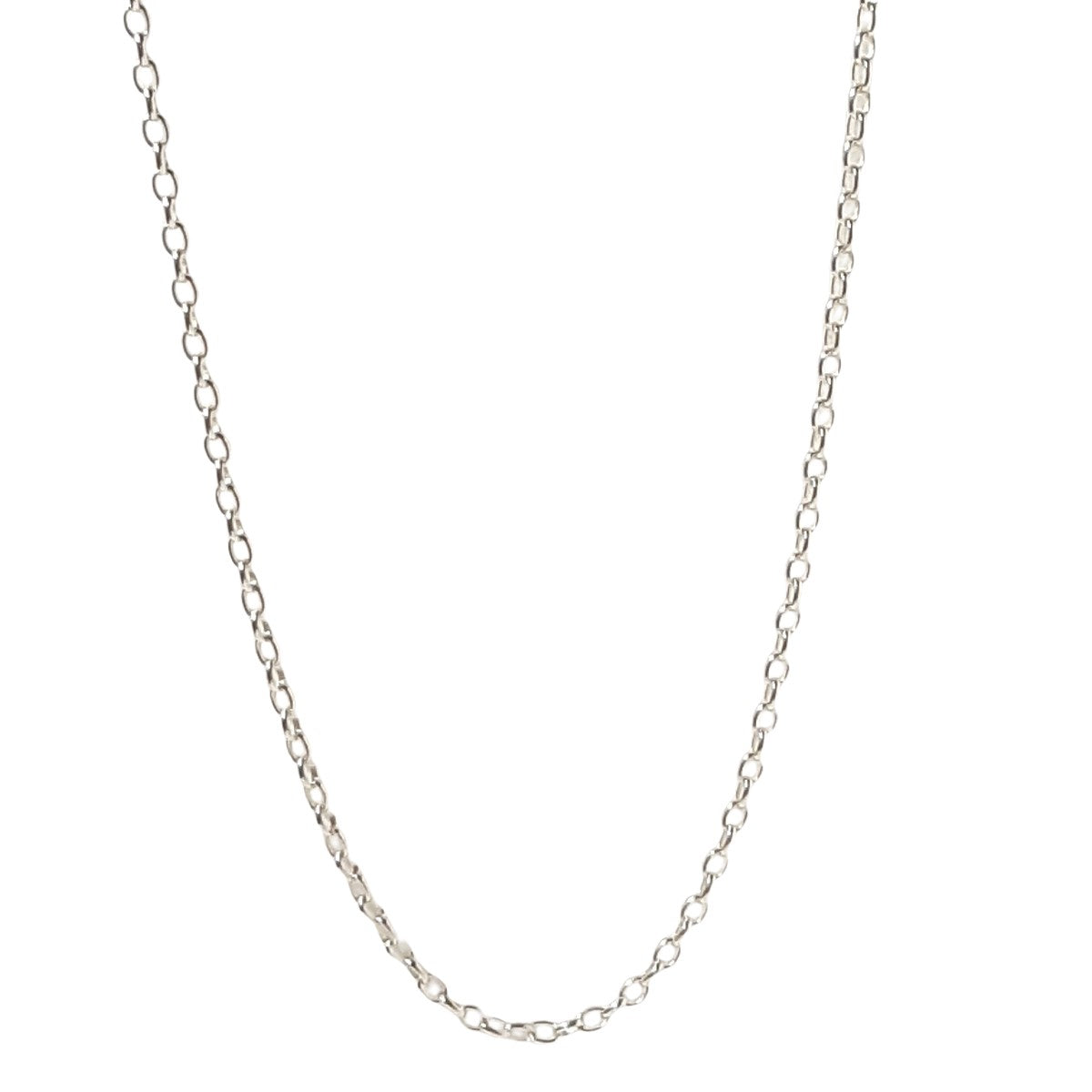 ヴィンテージ シルバー925 ケーブルチェーン ネックレス 2.9gDF12 / Vintage Sterling Silver Cable Chain Necklace