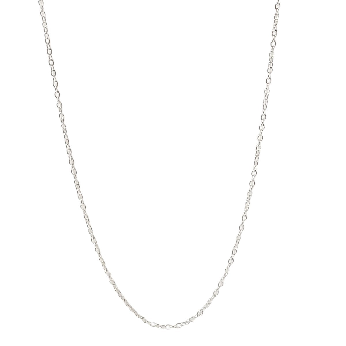 ヴィンテージ シルバー925 ケーブルチェーン ネックレス 1.0gDF12 / Vintage Sterling Silver Cable Chain Necklace