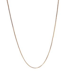 ヴィンテージ イタリアンシルバー925 ゴールド ボックスチェーン ネックレス 1.9gDF13/ Vintage Italy Sterling Silver Gold Box Chain Necklace