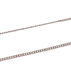 ヴィンテージ シルバー925 カーブチェーン ネックレス 1.8gDF13/ Vintage Sterling Silver Curb Chain Necklace
