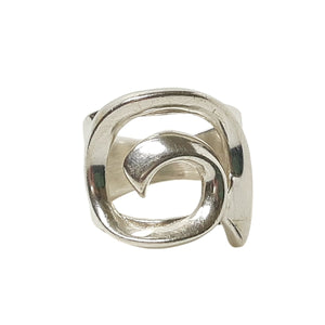ヴィンテージ シルバー925 オープンワーク リング 17号7.5g / Vintage Sterling Silver Open Work Ring