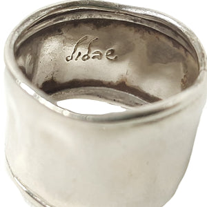 ヴィンテージ イスラエル シルバー925 タタキ リング 16号6g / Vintage Israel Sterling Silver Hammered Ring