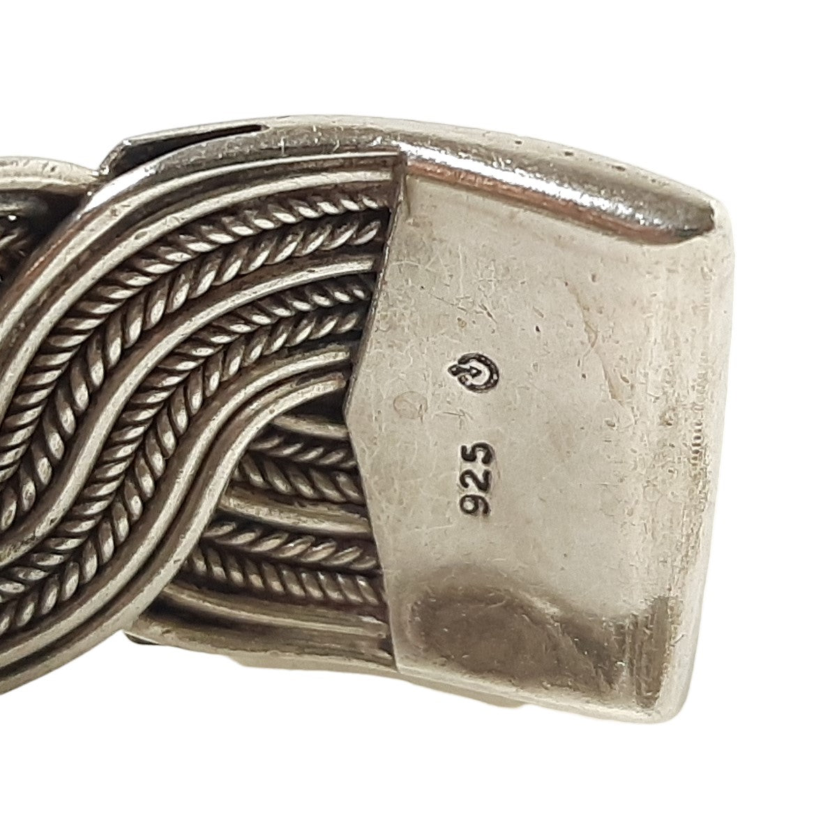 ヴィンテージ シルバー925 ブレイデッド バングル 53g / Vintage Sterling Silver Braided Cuff Bracelet