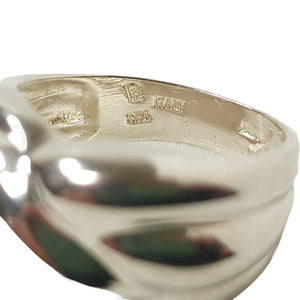 ヴィンテージ イタリアンシルバー925 テーパードリング 16号6g / Vintage Italy Sterling Silver Tapered Ring