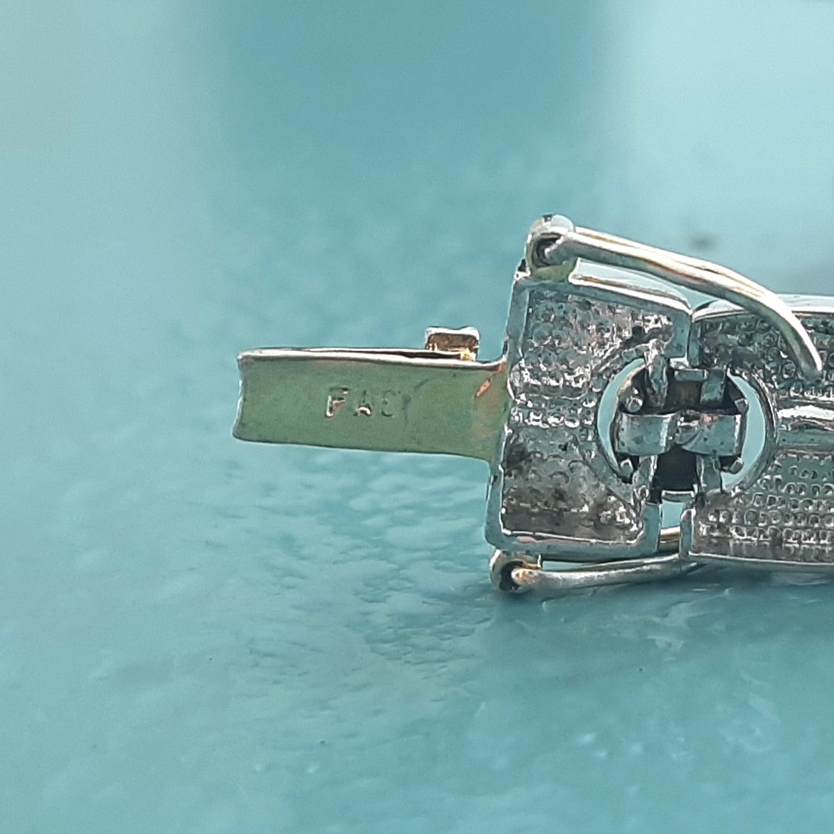 ヴィンテージ シルバー925 FAS リンクチェーン ブレスレット 17g / Vintage Sterling Silver FAS Link Chain Bracelet