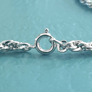 ヴィンテージ シルバー925 ロープチェーン ロングネックレス 44g / Vintage Sterling Silver Rope Chain Long Necklace