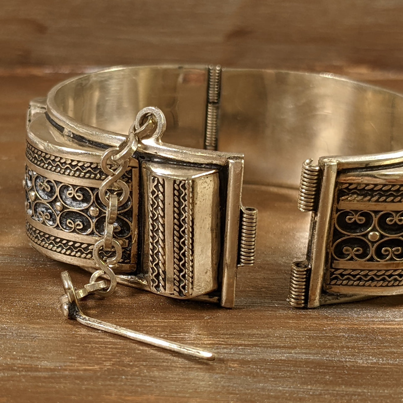 ヴィンテージ シルバー925 フィリグリー バングル ブレスレット72.5g / Vintage Sterling Silver Filigree Bangle Bracelet