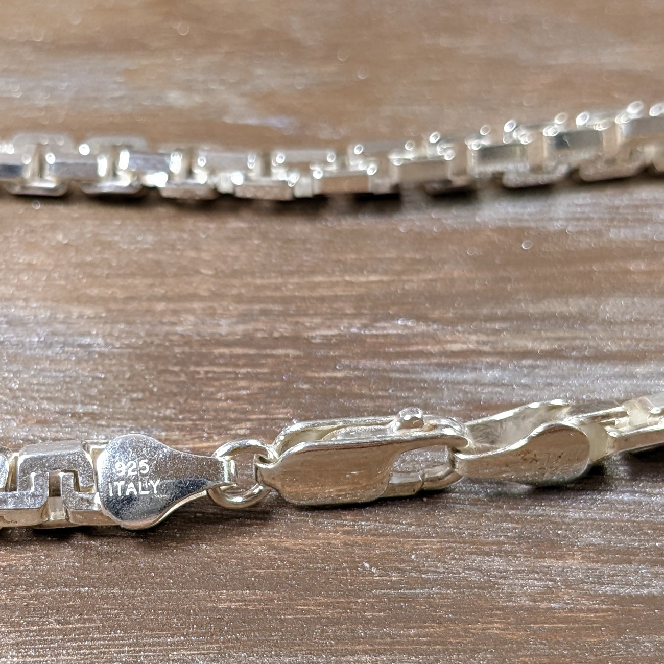 ヴィンテージ イタリアンシルバー925 Cリンク ケーブルチェーン ブレスレット 18.5g / Vintage Italy Sterling Silver C-Link Cable Chain Bracelet