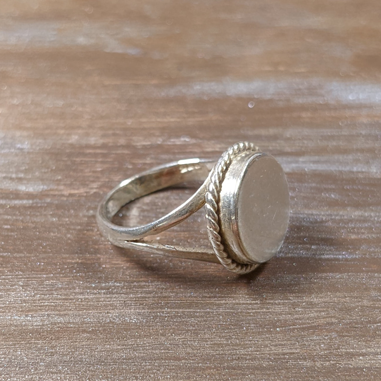 ヴィンテージ シルバー925 ディスク リング 10.5号3g / Vintage Sterling Silver Disc Ring