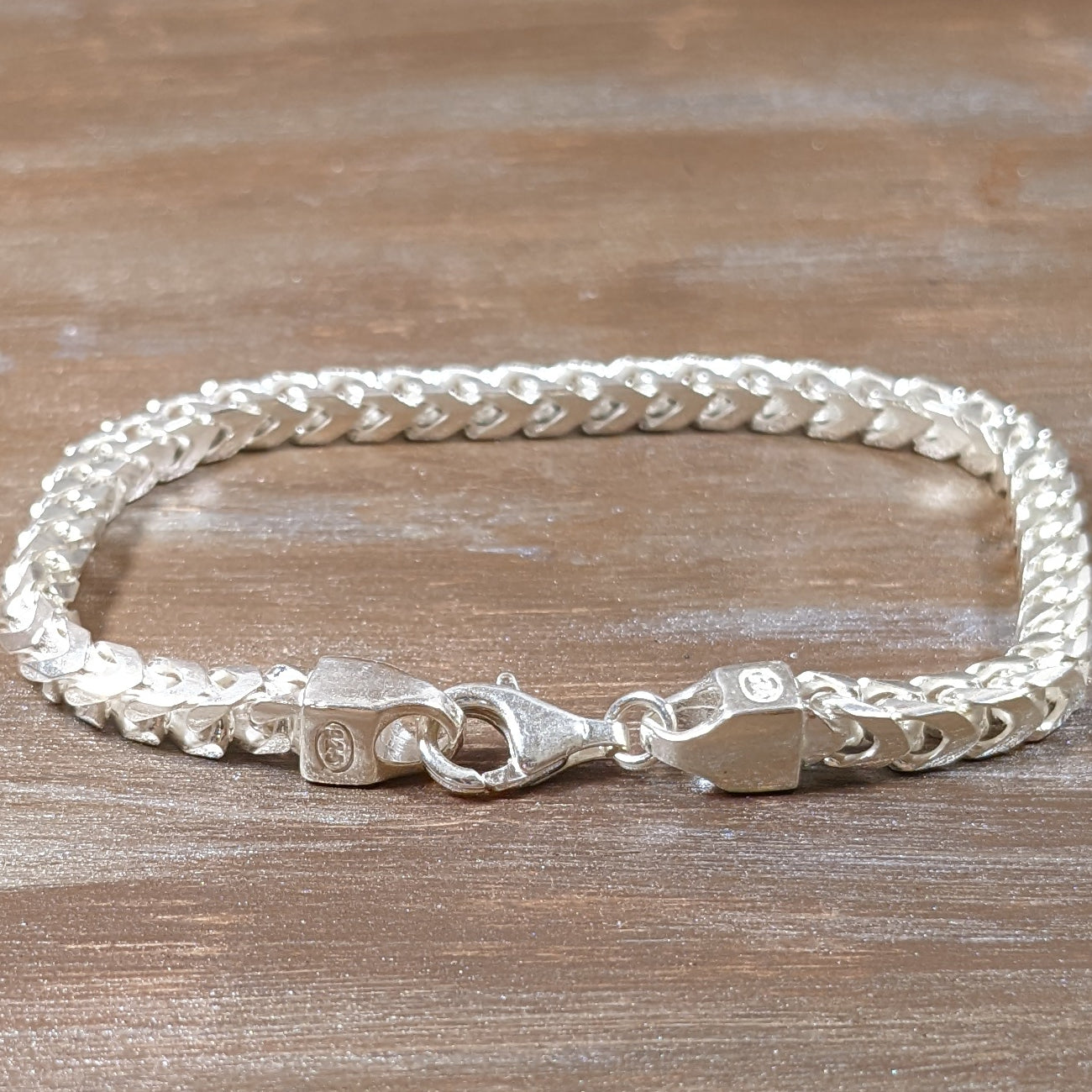 チャニクローゼットVintage Design Silver 925 Chain Bracelet