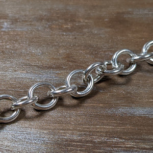 ヴィンテージ シルバー925 ケーブルチェーン ブレスレット 12.1g / Vintage Sterling Silver Cable Chain Bracelet