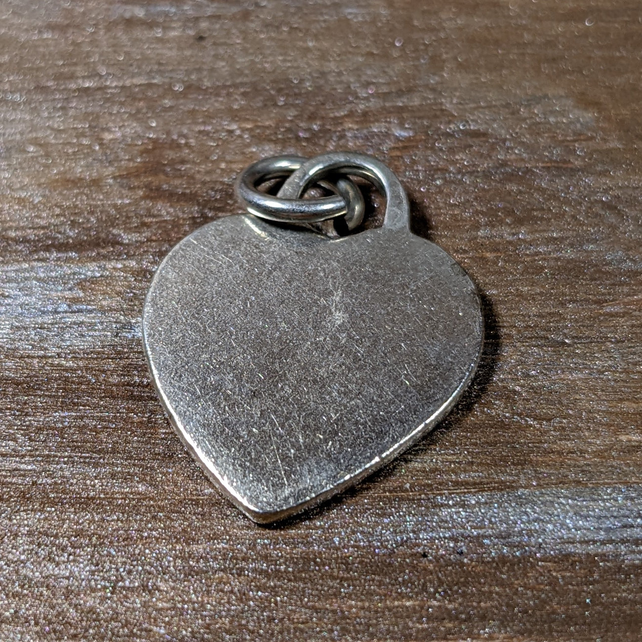 片面傷ヘコみありvintage silver heart necklace ハート　ネックレス