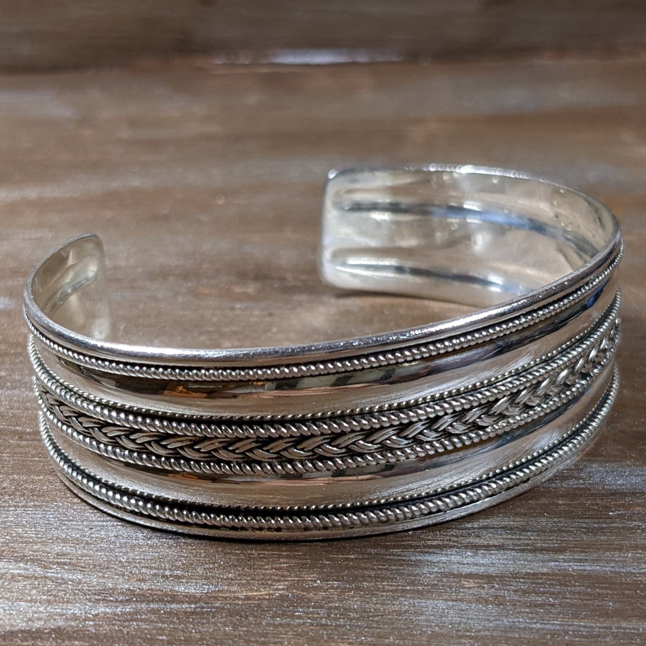 Vintage Silver Cuff Bangle 925 | www.carmenundmelanie.at