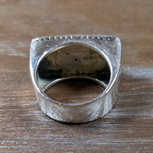 ヴィンテージ シルバー925 ターコイズ ラピスラズリ シグネットリング 10.5号9.5g / Vintage Sterling Silver Turquoise Lapislazuli Signet Ring