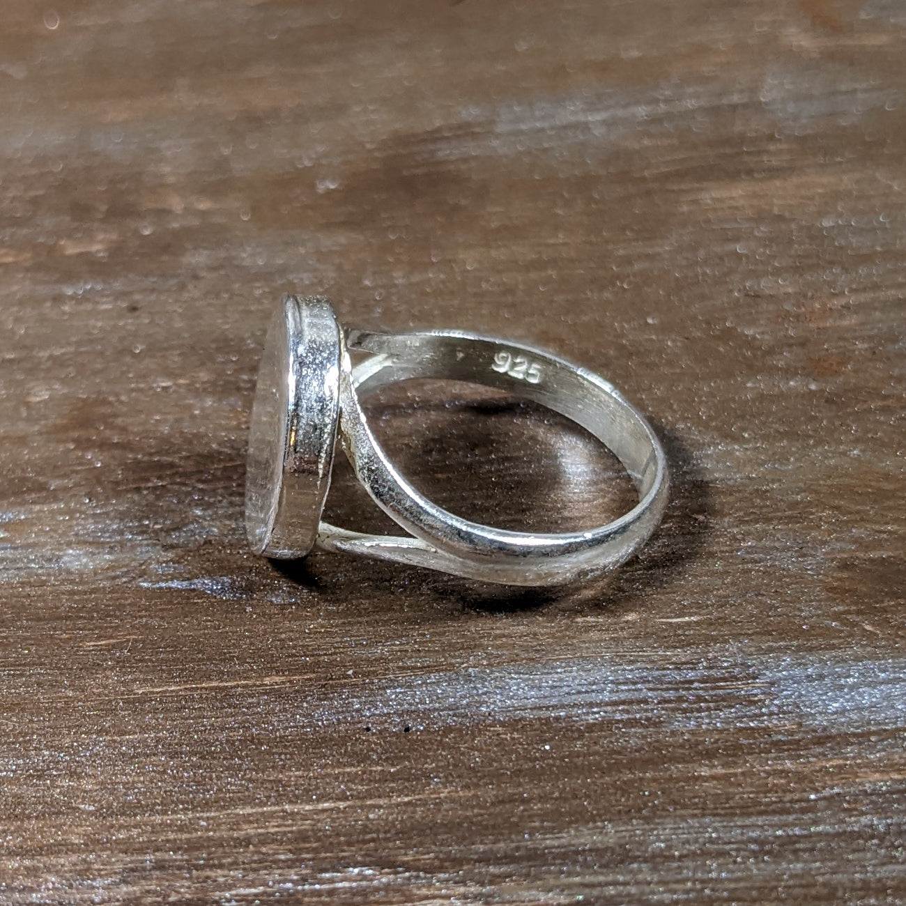 ヴィンテージ シルバー925 ディスク リング 15号3.5g / Vintage Sterling Silver Disc Ring