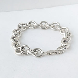 ヴィンテージ シルバー925 ケーブルチェーン ブレスレット 40.8g / Vintage Sterling Silver Cable Chain Bracelet